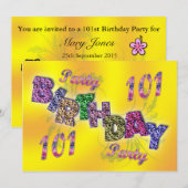 101e invitation (Devant / Derrière)