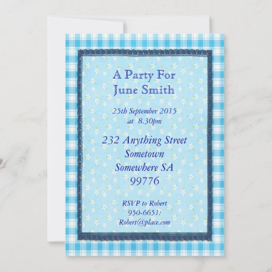 101e Invitation à la fête d'anniversaire de la pho (Dos)