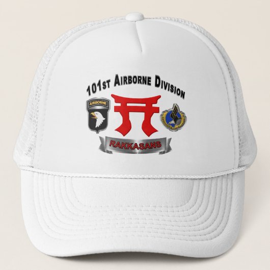 101e Luchtlandingdivisie Rakkasans Trucker Pet (Voorkant)