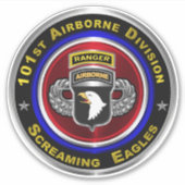 101e Luchtlandingdivisie Ranger Sticker (Voorkant)
