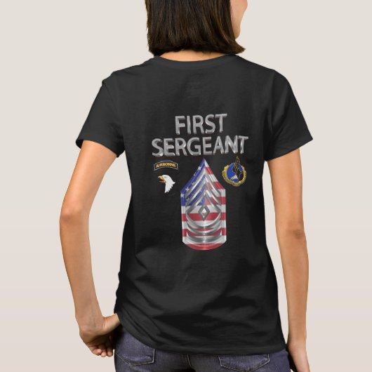 101e Luchtlandingsdivisie Eerste Sergeant "TOP" T-shirt (Achterkant)