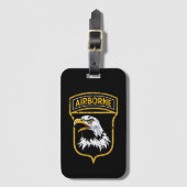101e Luchtlandingsdivisie "Screaming Eagles" Grung Bagagelabel (Voorkant (verticaal))