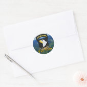 101e Luchtlandingsveteranen Vietnam veteranen Ronde Sticker (Envelop)