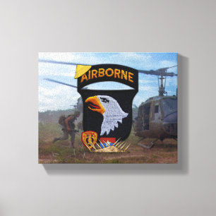 101e luchtmachtdivisie vietnam war vets canvas afdruk