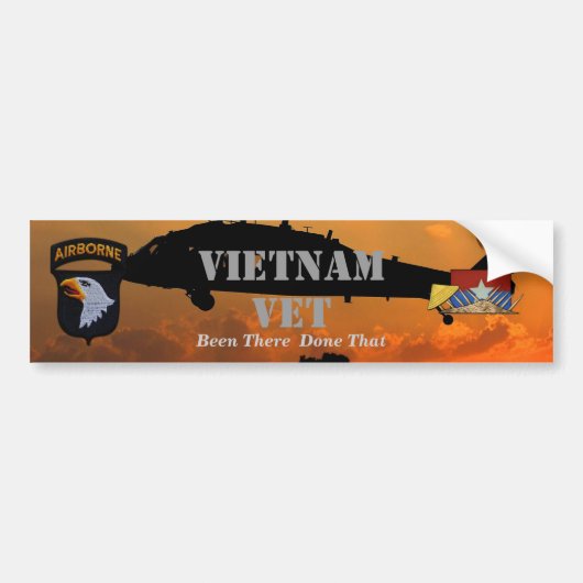 101e luchtscheepvaartdivisie vietnam - oorlog bumpersticker (Voorkant)