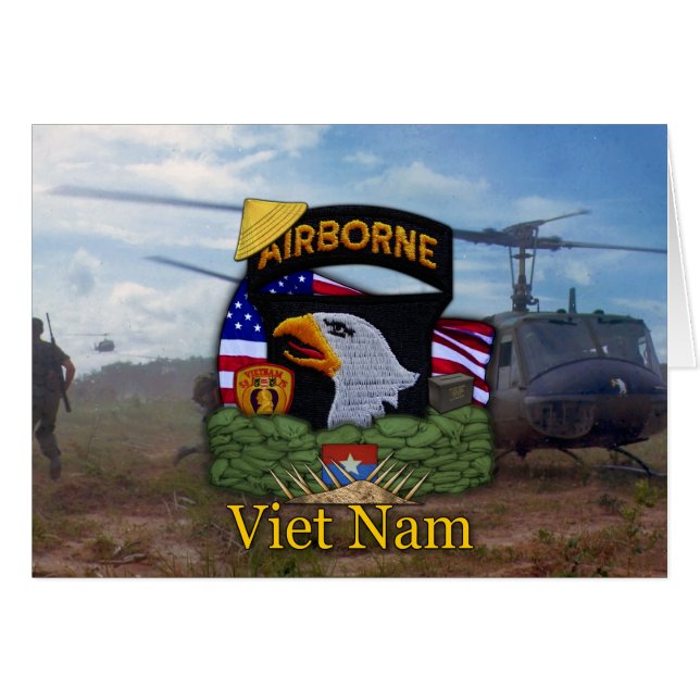 101e luchtsector vietnam vets Kaart (Voorkant Horizontaal)