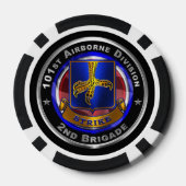 101e Luchtvaartdivisie 2e brigade Poker Chips (Achterkant)