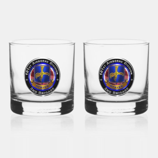101e Luchtvaartdivisie 2e brigade Whisky Glas (Voorkant)