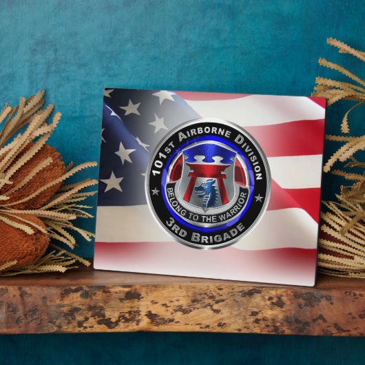 101e Luchtvaartdivisie 3e brigade Fotoplaat (Zijkant)