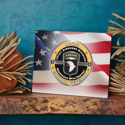 101e Luchtvaartdivisie Irak Veteraan Fotoplaat (Zijkant)