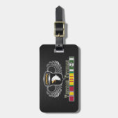 101e Luchtvaartdivisie Vietnam Veteraan Bagagelabel (Voorkant verticaal)