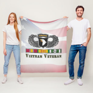 101e Luchtvaartdivisie Vietnam Veteraan Fleece Deken