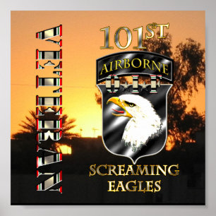 101e luchtverkeersdivisie OIF Veteran Poster