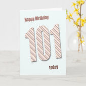 101e verjaardagskaart kaart (Gele Bloem)