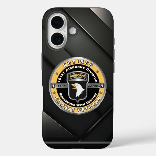 101e Veteraan, afdeling boordevol personeel Case-Mate iPhone Case (Achterkant)