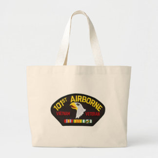 101e Veteraan in Airborne Vietnam Grote Tote Bag