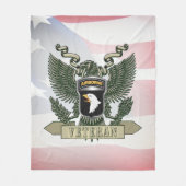 101e Veteraan, Luchtvaartdivisie Fleece Deken (Voorkant)