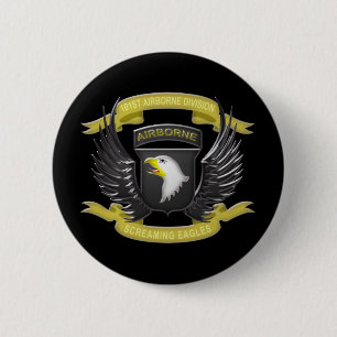 101e via de lucht 3D Ronde Button 5,7 Cm