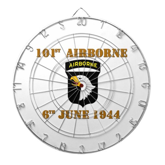 101st Airborne D-Day Normandy Dartbord (Voorkant)