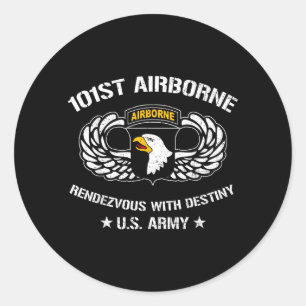 101st Airborne Division Rendezvous with Destiny Ronde Sticker