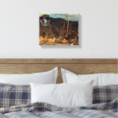 101st Airborne Screaming Eagles Canvas Print (Insitu (Slaapkamer))