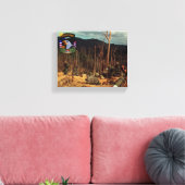 101st Airborne Screaming Eagles Canvas Print (Insitu (Woonkamer))