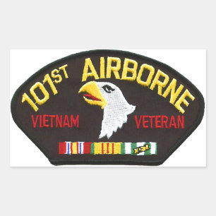 101st Airborne Vietnam Veteraan Rechthoekige Sticker