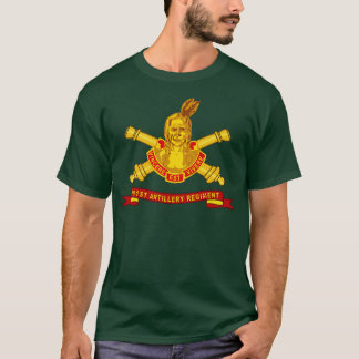 101st Field Artillery Regiment DUI w BR Ribbon X T-shirt