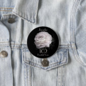 102 jaar oude, Bleke roze roze Button Pin (In situ)