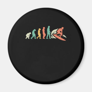 102.Surfersurfboardevolutie Surfer Magneet