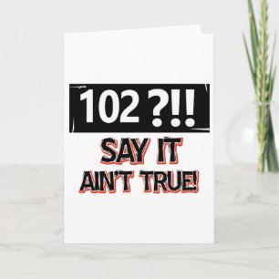 102 van het oude verjaardagsjaar toestel kaart