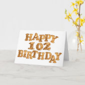 102e carte d'anniversaire pour un amoureux des coo (Fleur jaune)