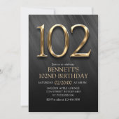 102e Invitation d'anniversaire (Devant)