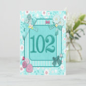 102e invitation de fête d'anniversaire (Debout devant)