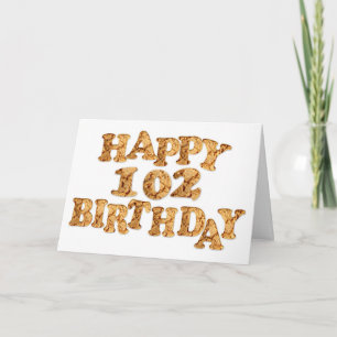 102e verjaardagskaart voor een koekjesliefhebber kaart