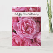 102nd Birthday Card - Roses for 102 Kaart (Voorkant)