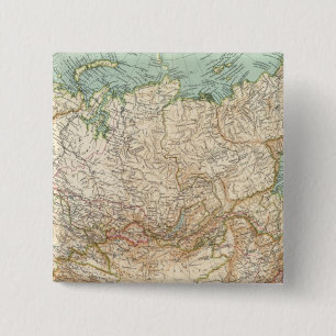 10304 Aziatisch Rusland Vierkante Button 5,1 Cm