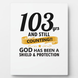 103 jaar en nog steeds jarig fotoplaat