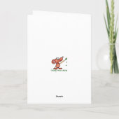 103e Birthday Waterverf Red Poppy Hummingbird Kaart (Achterkant)