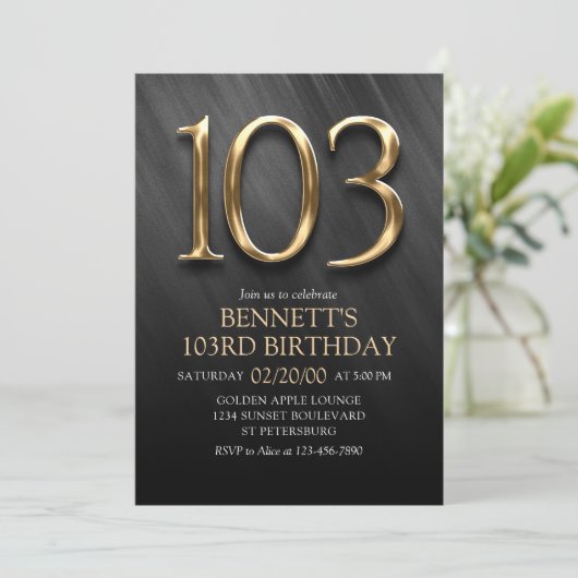 103e Invitation d'anniversaire (Debout devant)