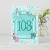 103e invitation de fête d'anniversaire (Debout devant)