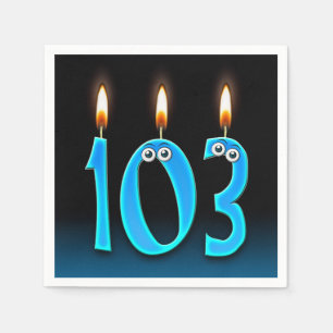 103e verjaardagskaartje met oogballen servetten