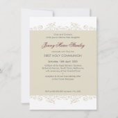 104 Gina :: INVITATIONS DE COMMUNION :: boucles 5P (Dos)