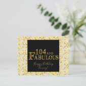 104 Verjaardag Briefkaart (Staand voorkant)
