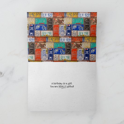 104e Anniversaire Carte de Plaques de Licence Rust (Intérieur)