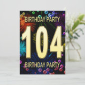 104e anniversaire Invitation Feu d'artifice (Debout devant)