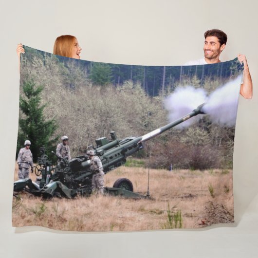 105 mm HOWITZER Fleece Deken (In situ)