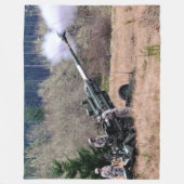 105 mm HOWITZER Fleece Deken (Voorkant)