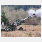 105 mm HOWITZER Fleece Deken (Voorkant (Horizontaal))