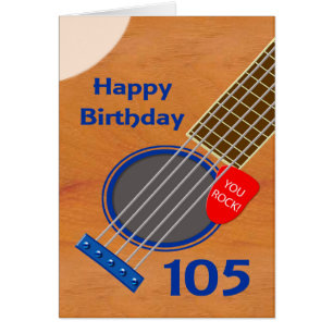 105e anniversaire Guitare Joueur Anniversaire